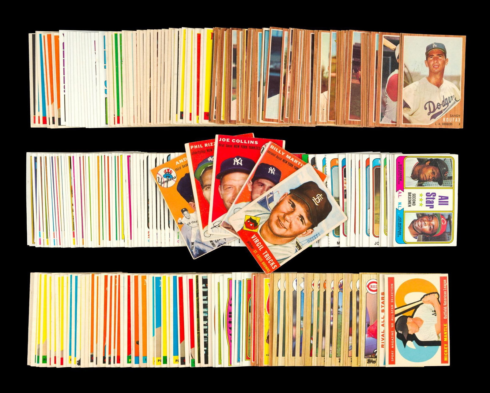 168 Vintage Baseball Cards incl. Topps (1 of 7)