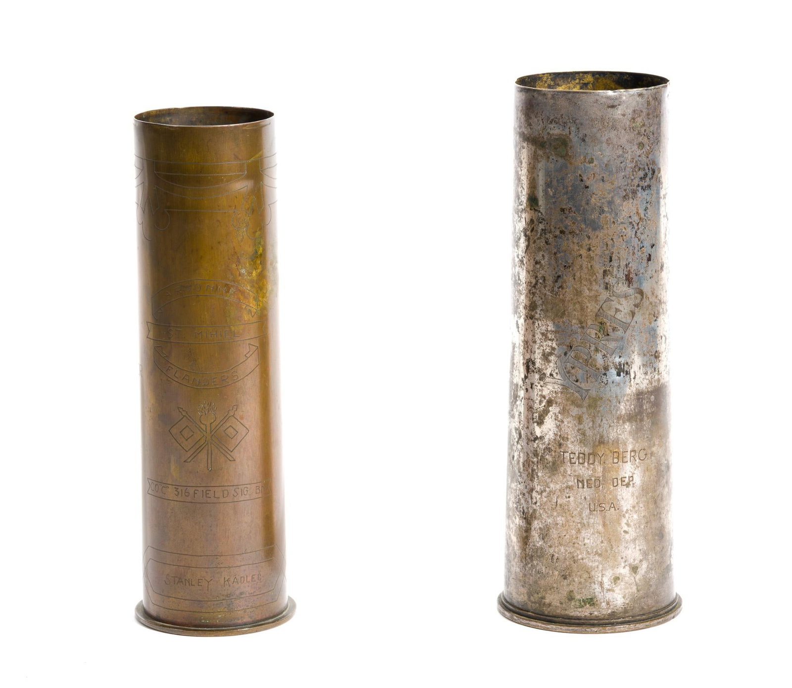 2 WWI Trench Art Shells (1 of 5)
