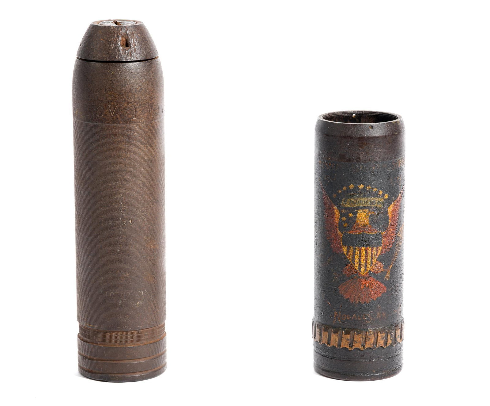 2 WWI Trench Art Shells (1 of 6)