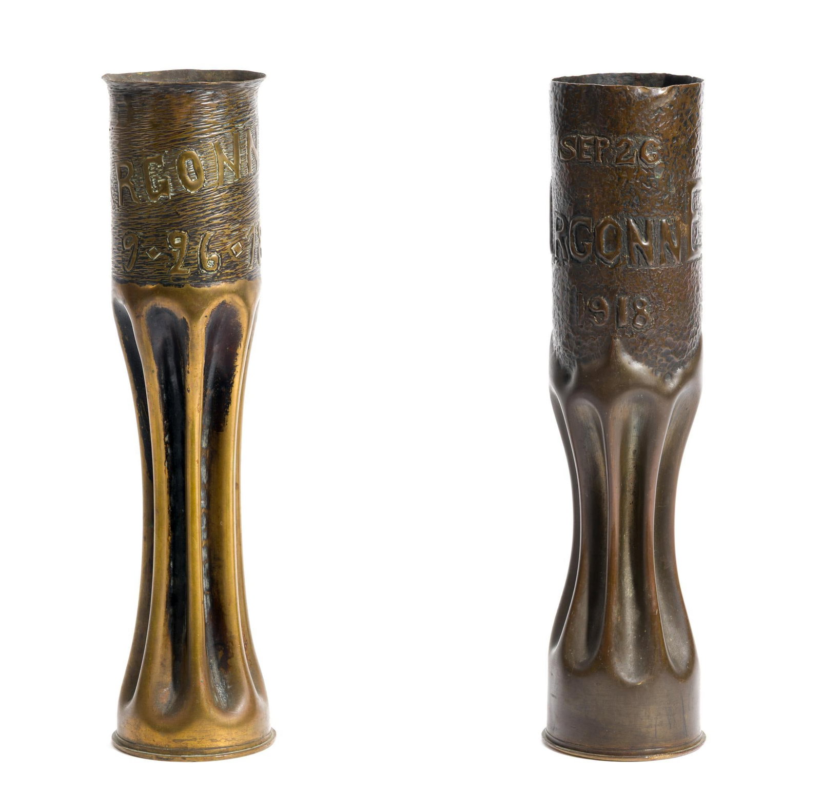 2 French WWI Trench Art Shells (1 of 5)