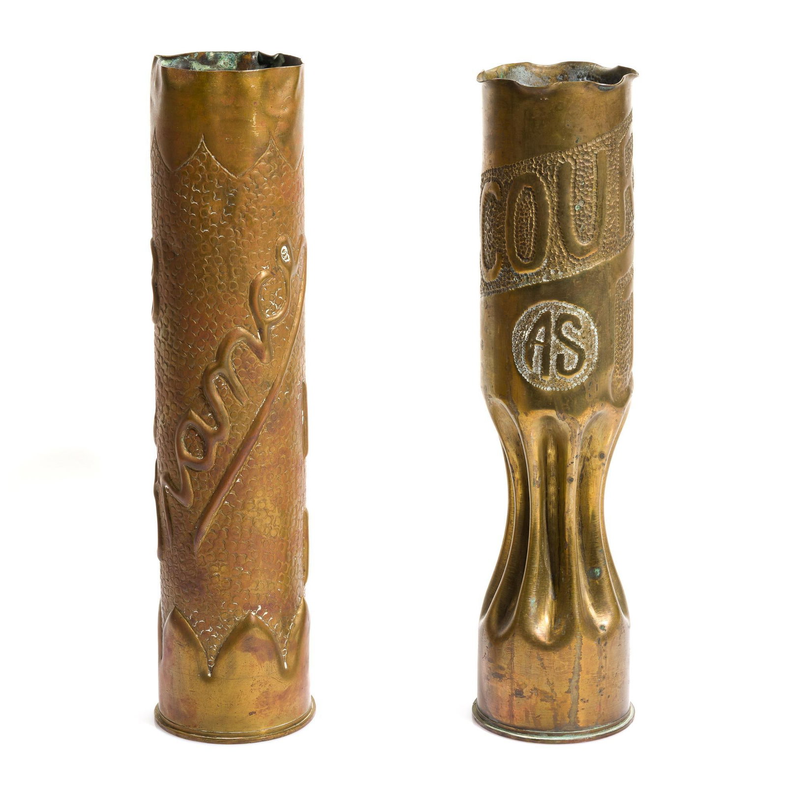 2 WWI Trench Art Shells (1 of 5)