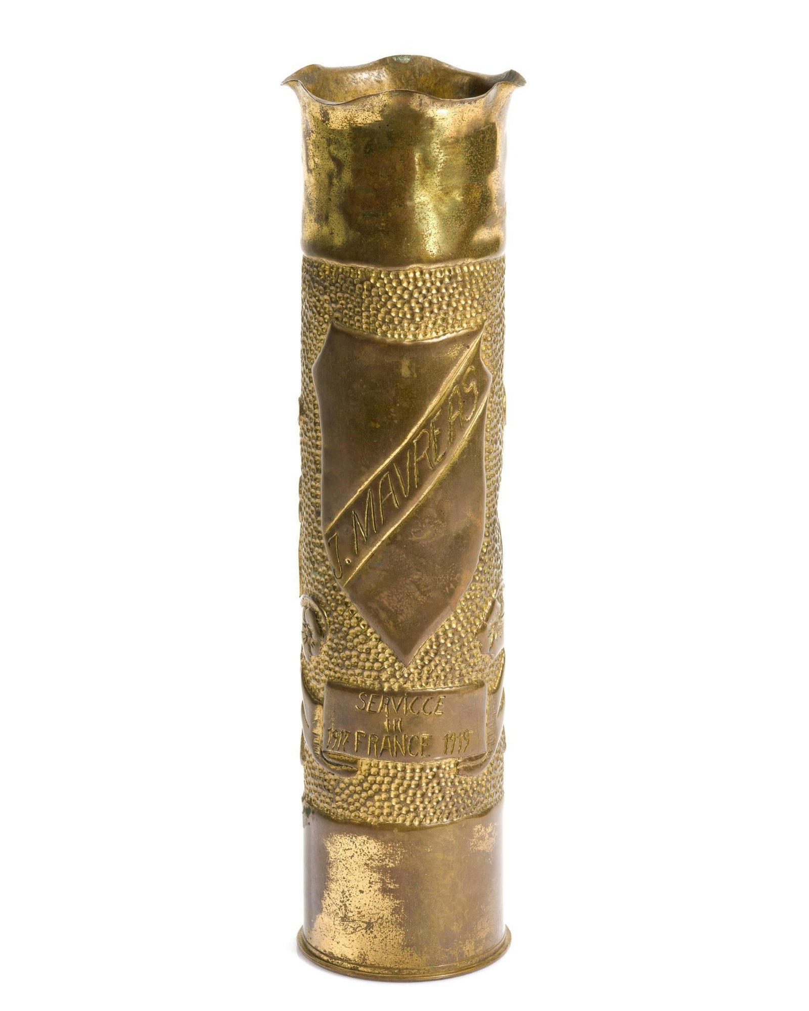 WWI Trench Art Shell Vase (1 of 5)