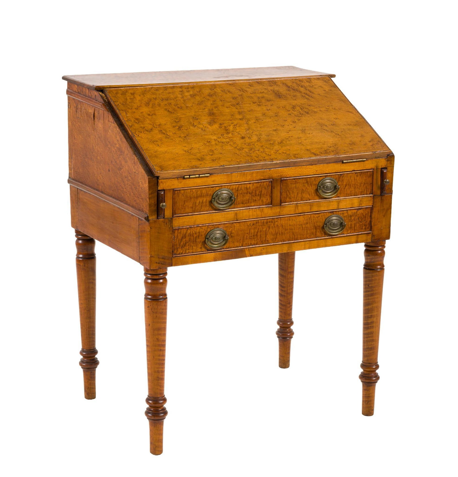 Sheraton Figured Maple Desk (1 of 9)