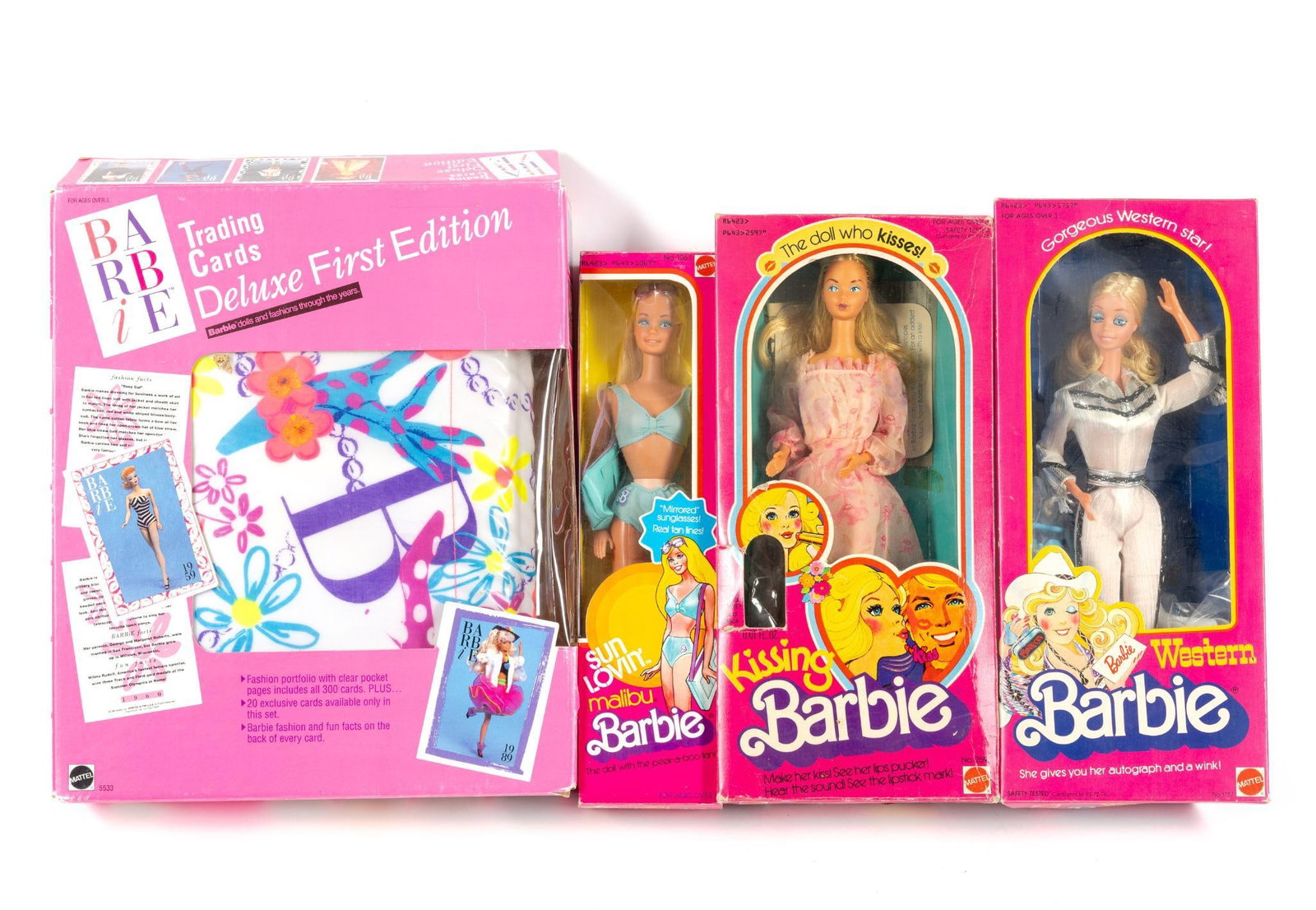 3 Vintage Barbie Dolls in Original Boxes & Barbie Cards (1 of 5)