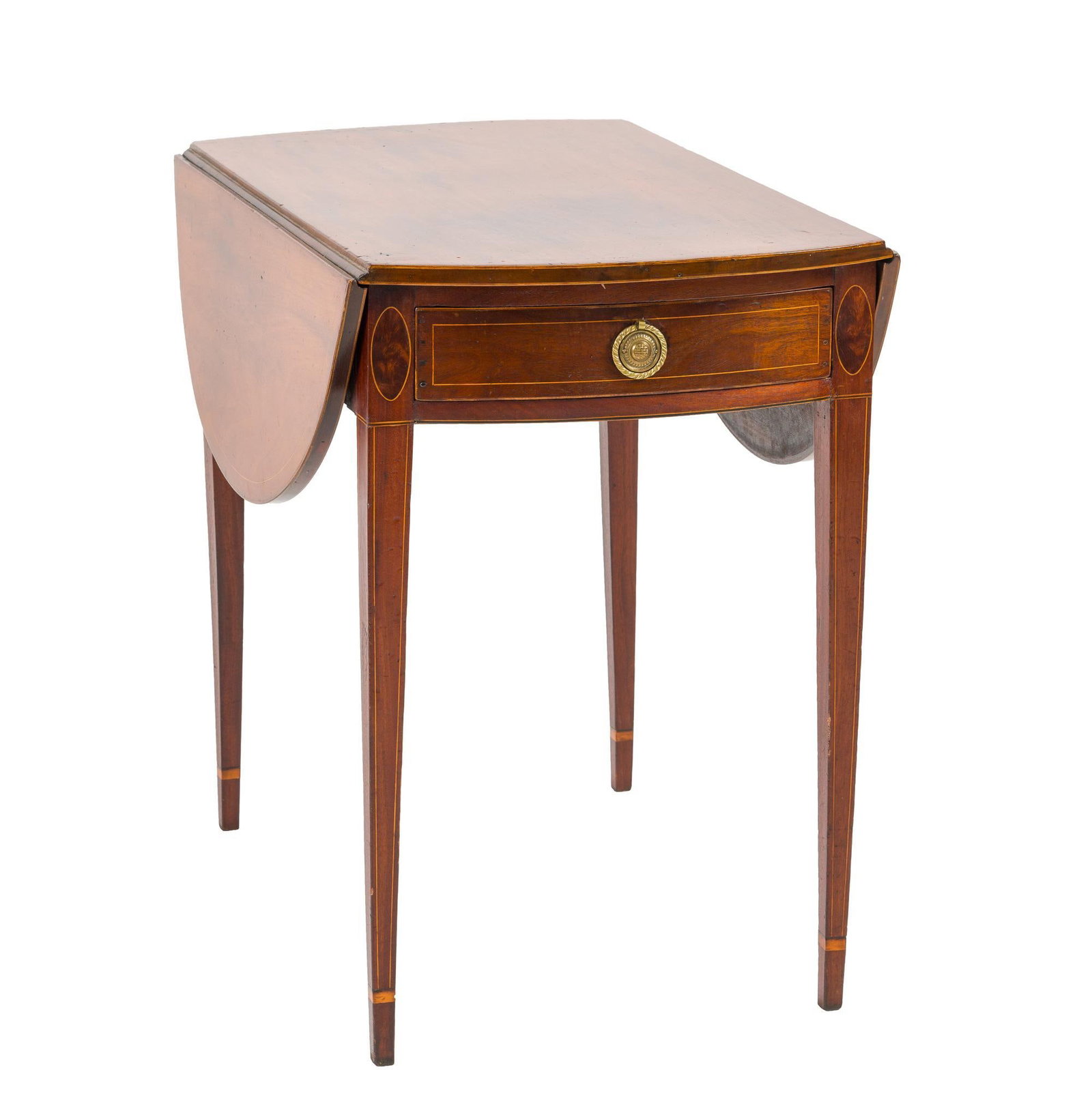 Hepplewhite Drop Leaf Breakfast Table - 6