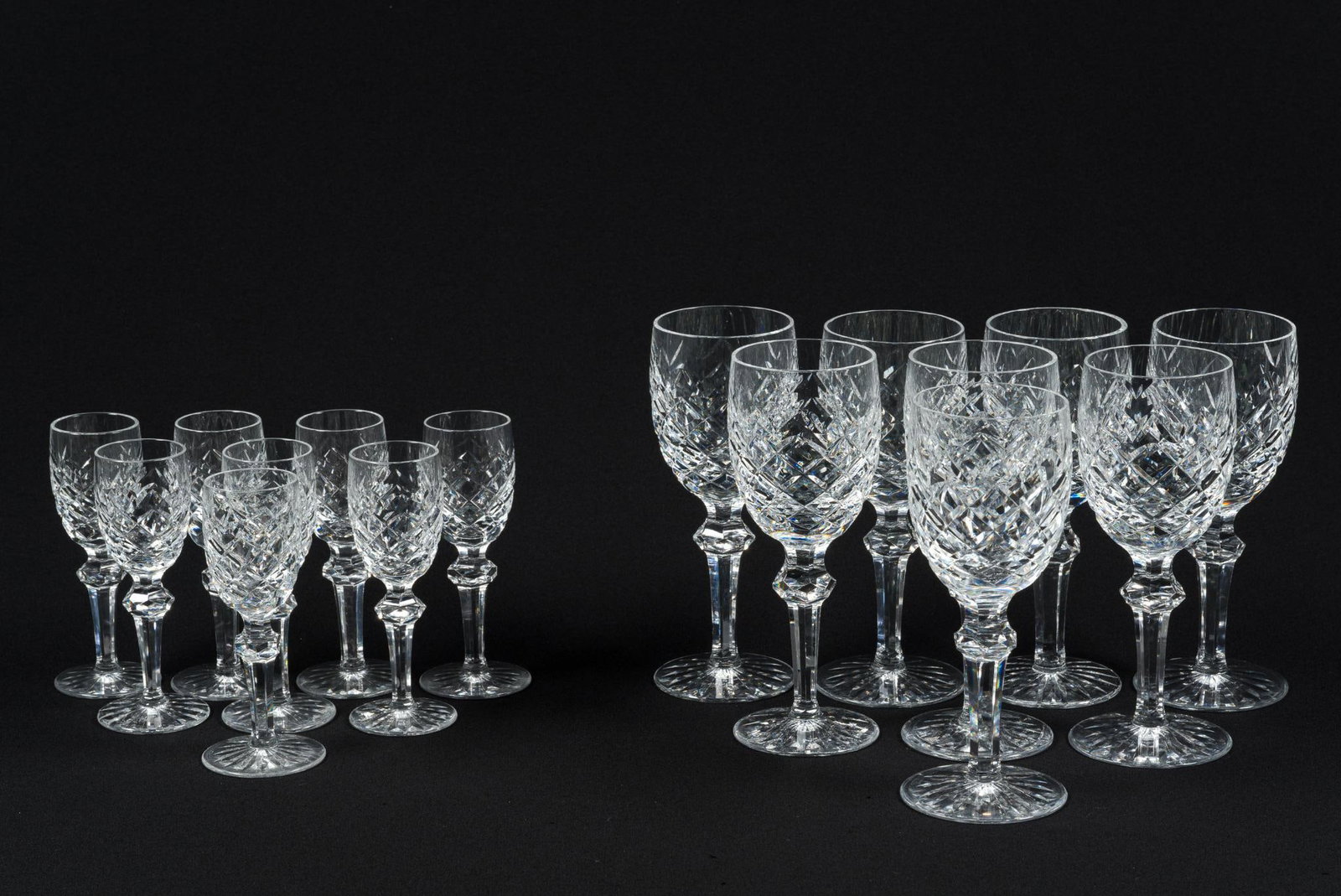 2 Sets of 8 Waterford Glasses (1 of 2)