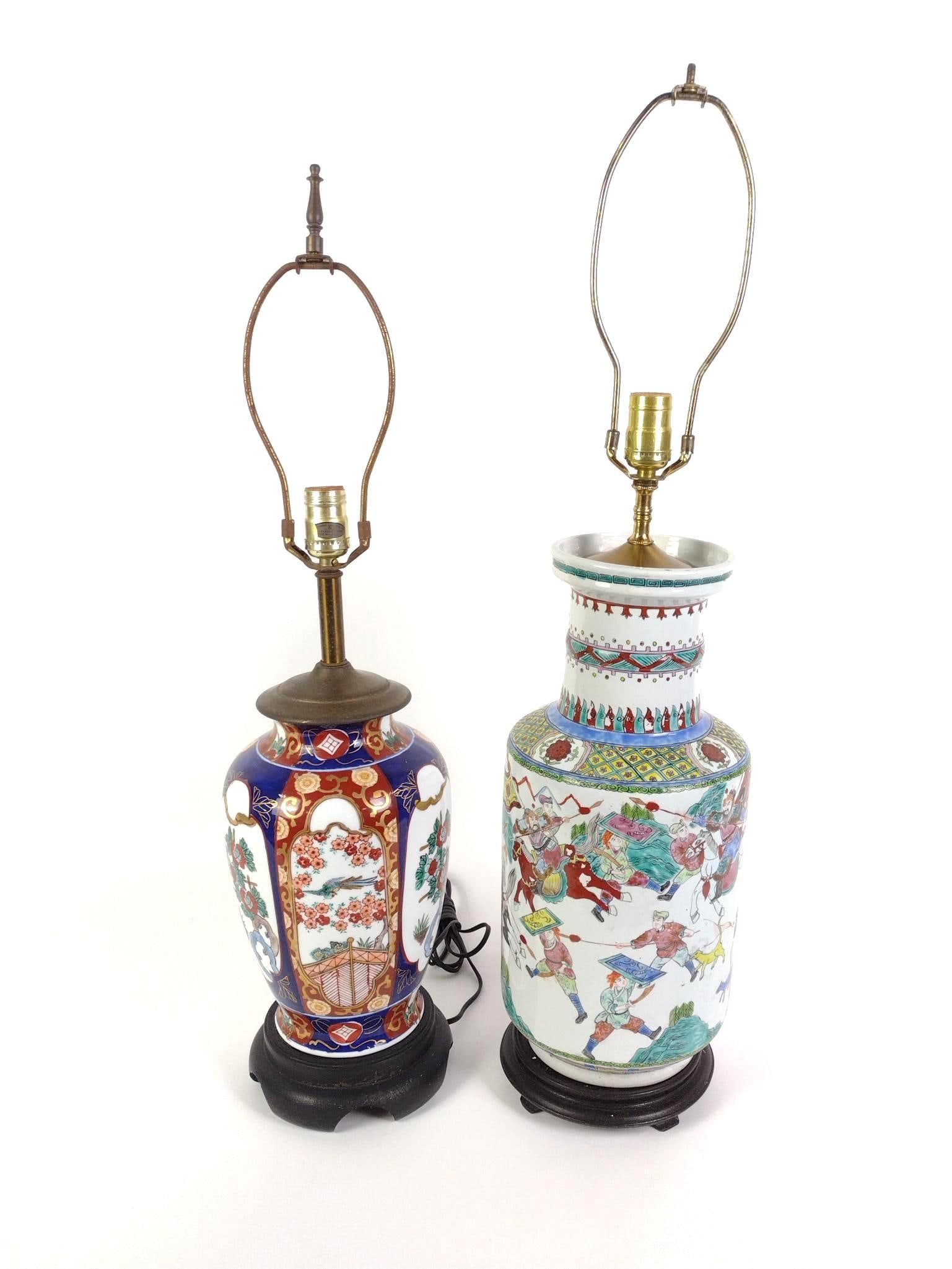 Imari & Famille Rose Table Lamps (1 of 5)