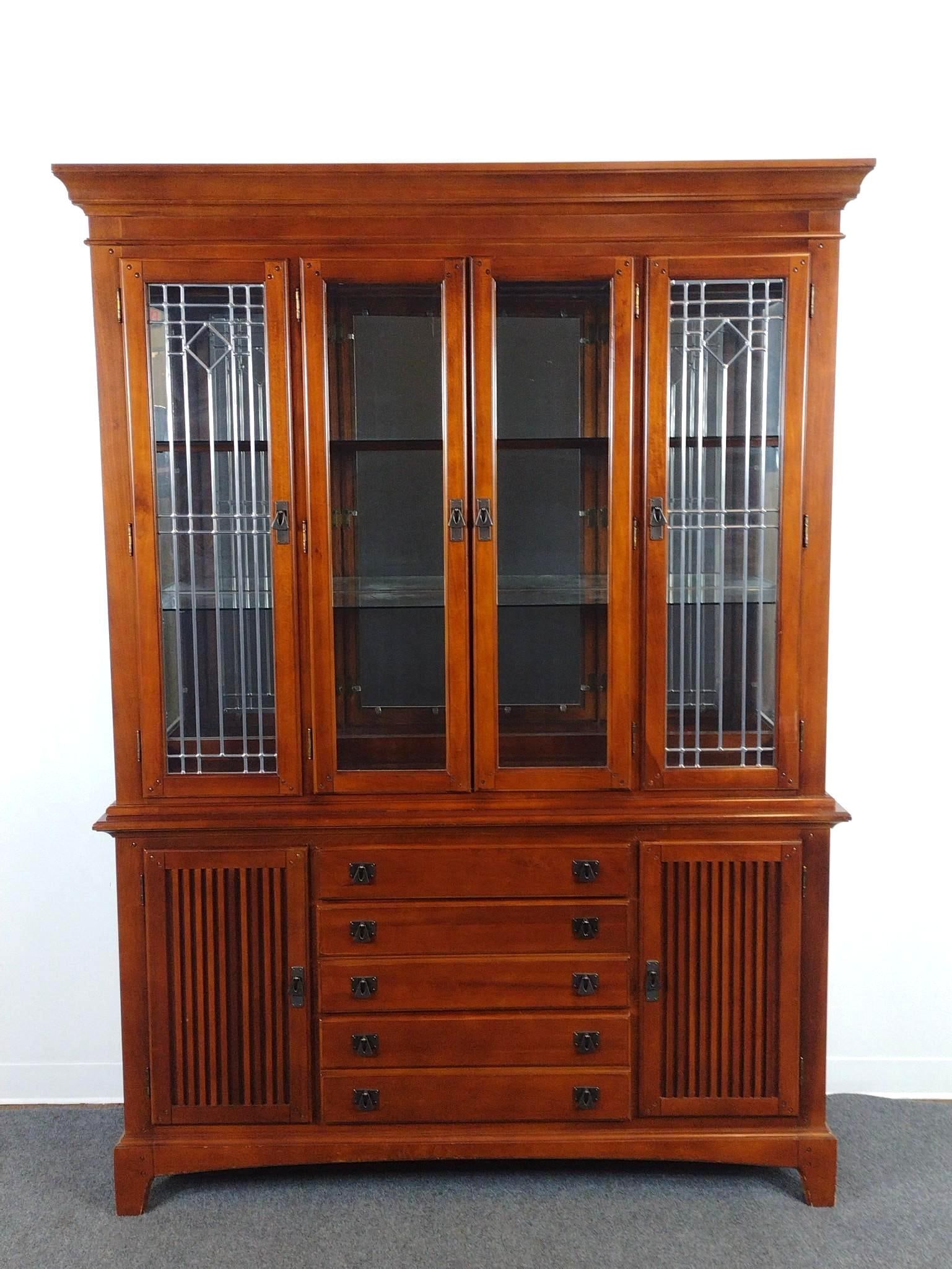 Arts and Crafts Style China Cabinet (1 of 5)