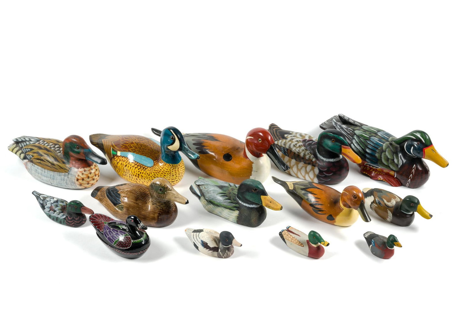 14 Wooden Duck Decoys (1 of 17)