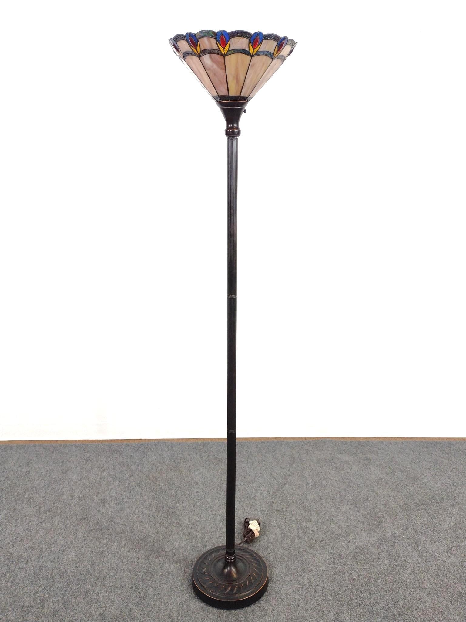 Tiffany Style Torchiere Floor Lamp (1 of 3)