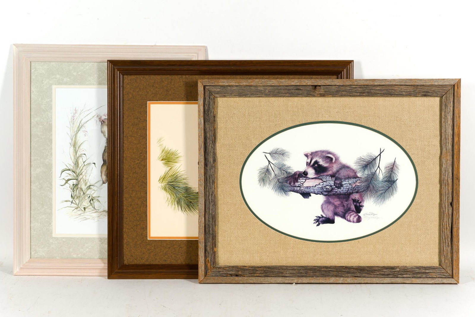 3 Grace Dyer Wildlife Art Prints: 19-1/4" to 23" high x 19" to 25-1/4" wide. 