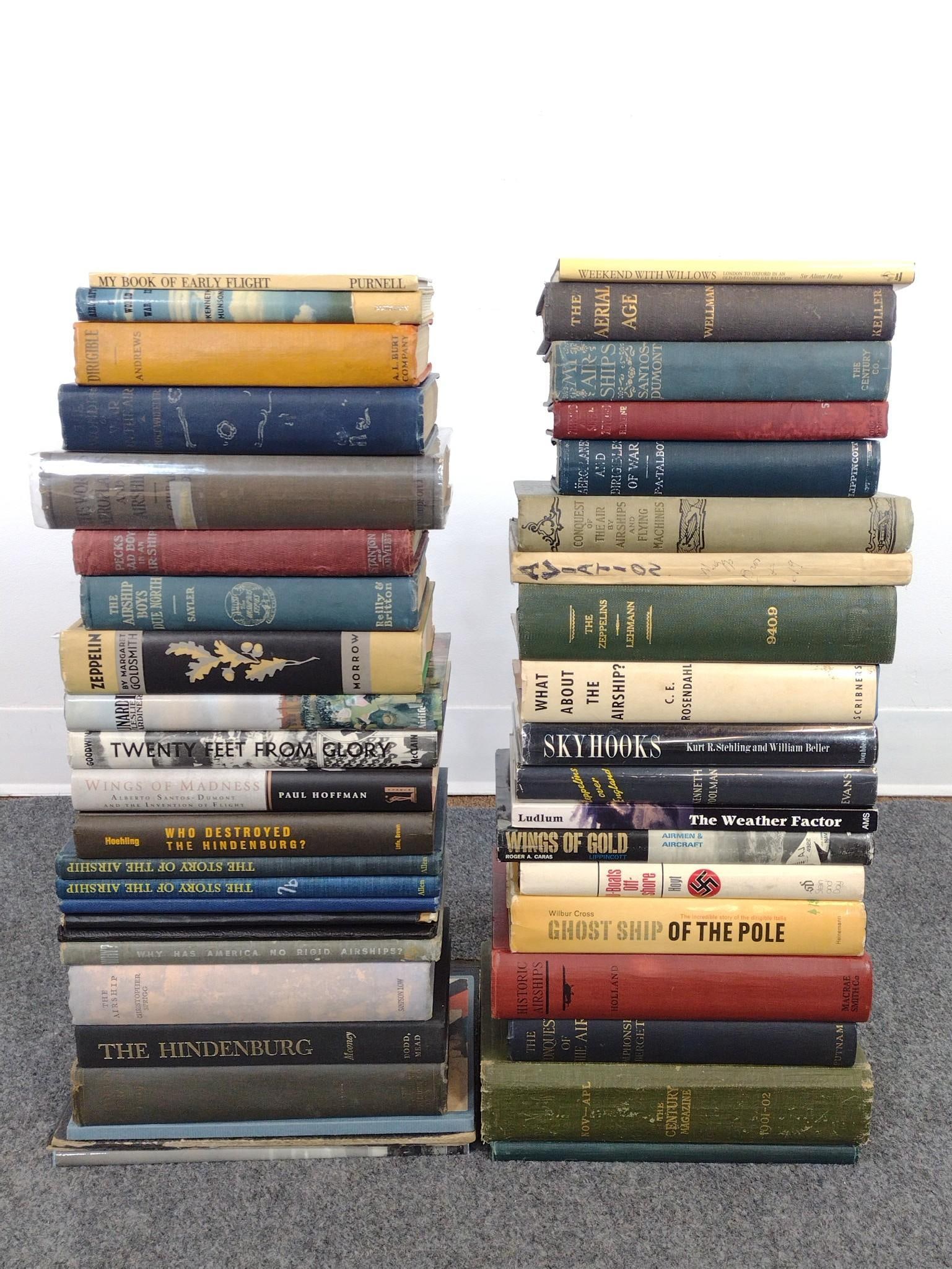 45 Books on Zeppelins & Aeronautics: Includes My Book of Early Flight; Dirigible; The Airship Boys Due North; Zeppelin; and more. 