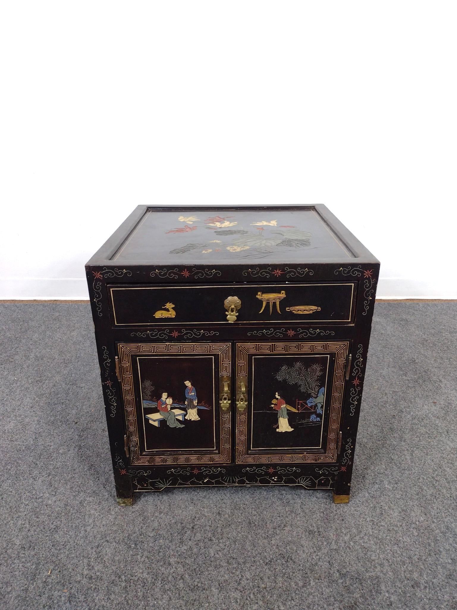 Low Chinese Lacquer Cabinet (1 of 5)