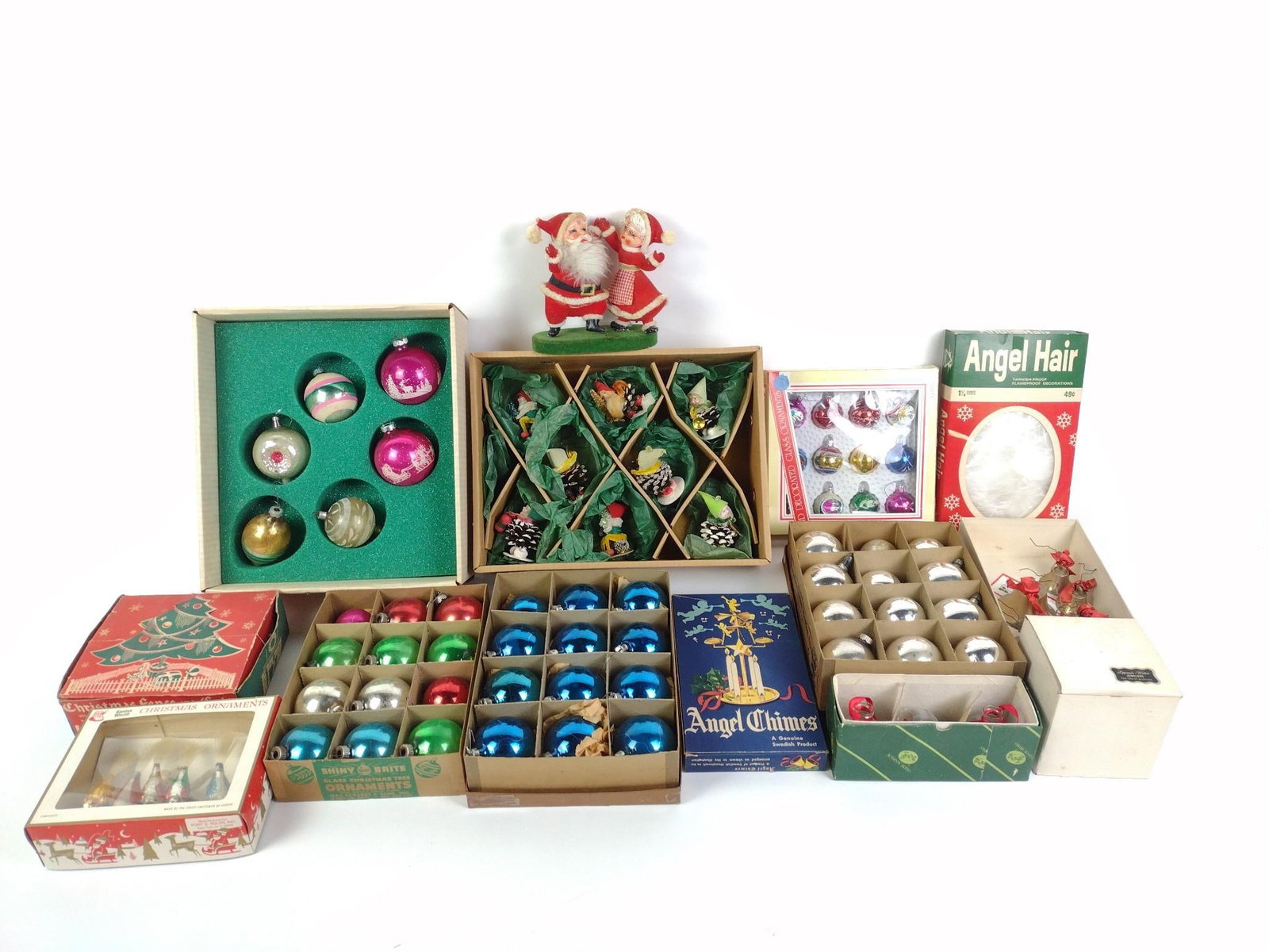 12 Boxes Of Vintage Christmas Ornaments Incl. Kurt Adler Inc. & Shiny Brite (1 of 6)