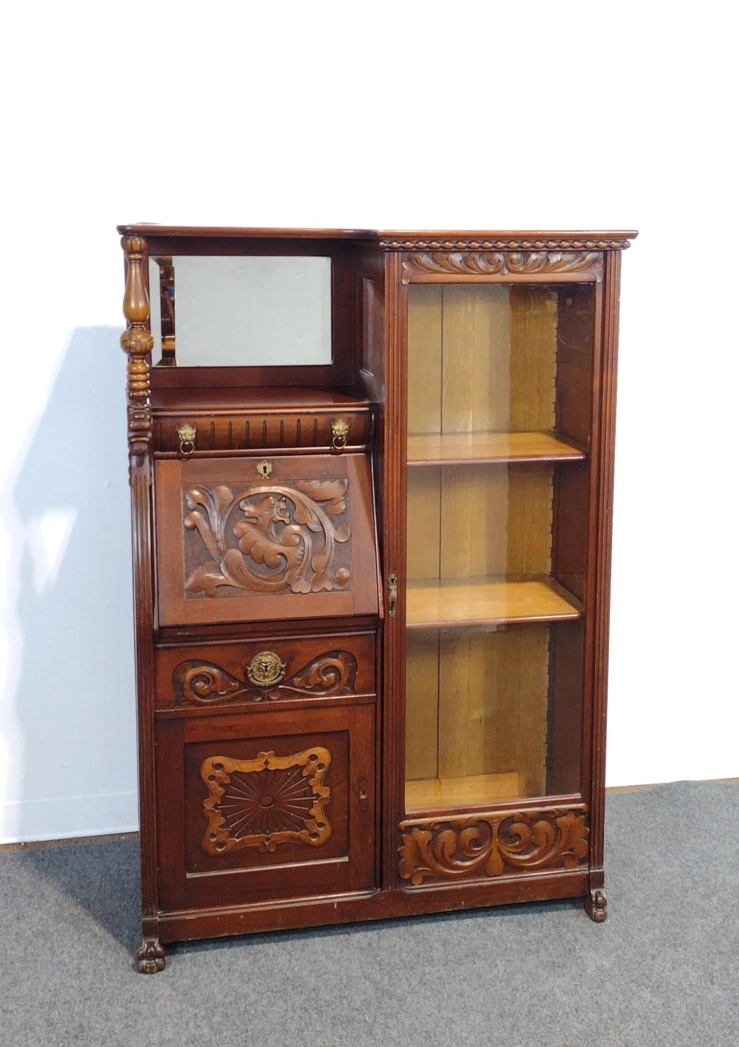 Side By Side Secretary Desk Bookcase (1 of 7)