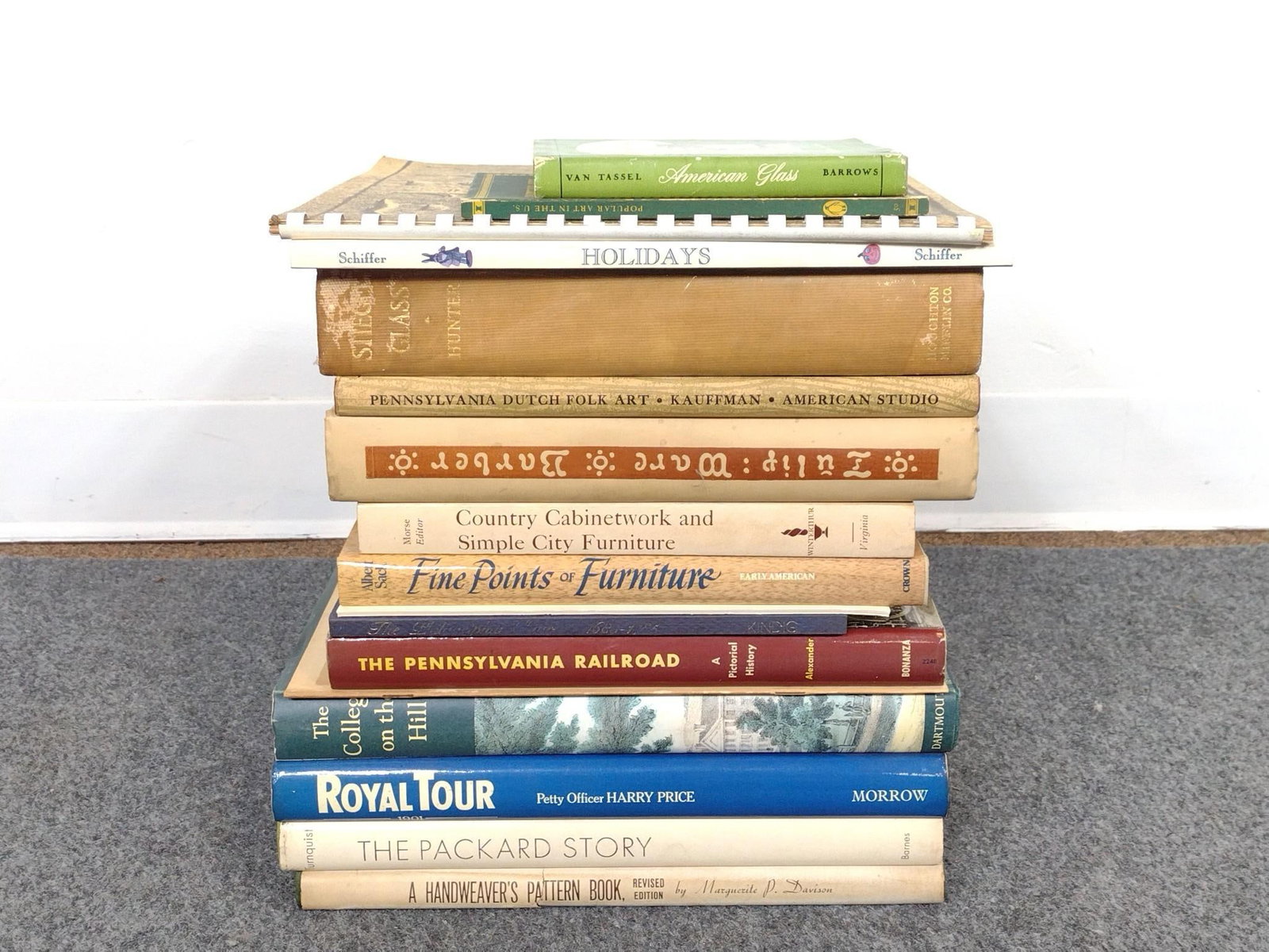 16 Vintage Books Incl. Steigel Glass (1 of 4)