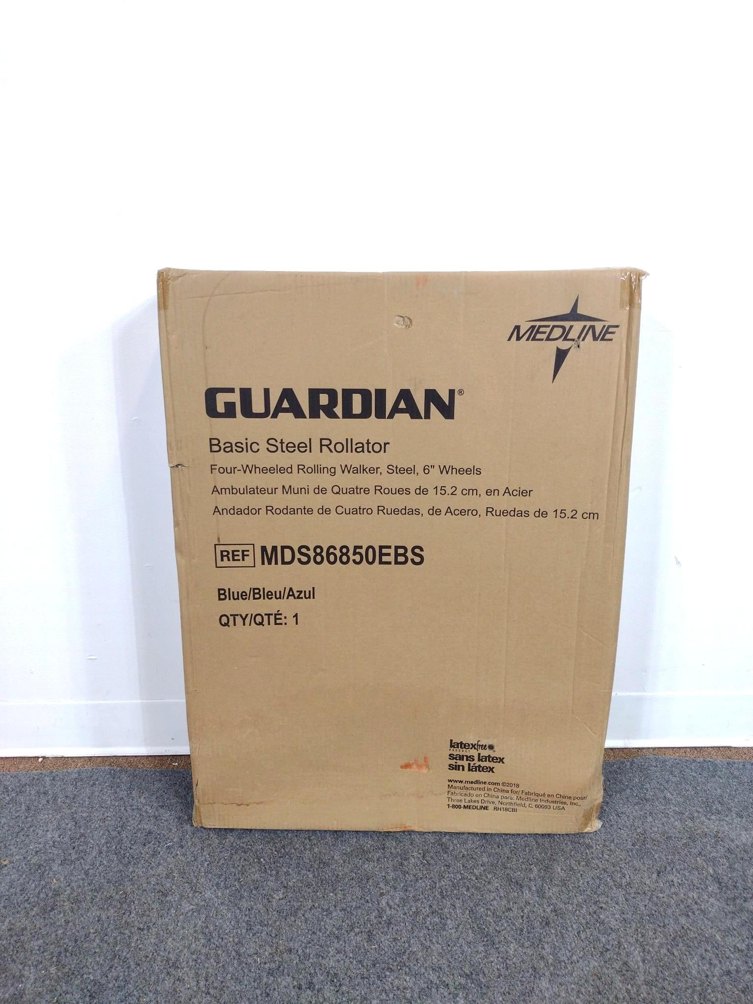 Medline Guardian Basic Steel Rollator Sealed In Box: MDS86850EBS.