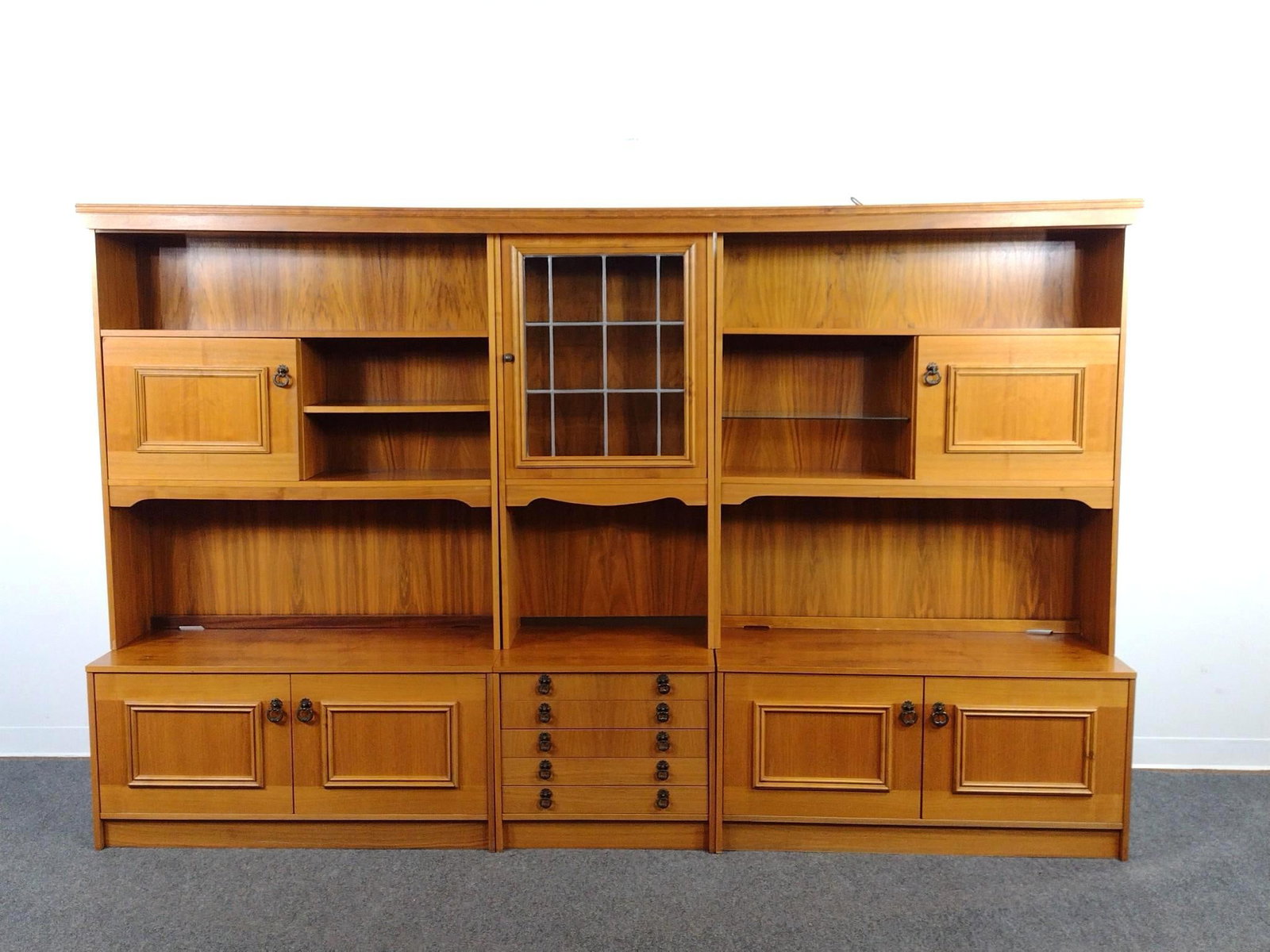 Mid-Century Modern Danish Style 3-Section Wall Unit (1 of 9)