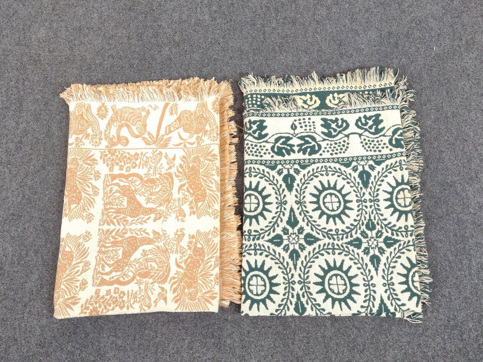 Reproduction John Klinhinz 1848 Coverlet & MoMA Blanket (1 of 5)