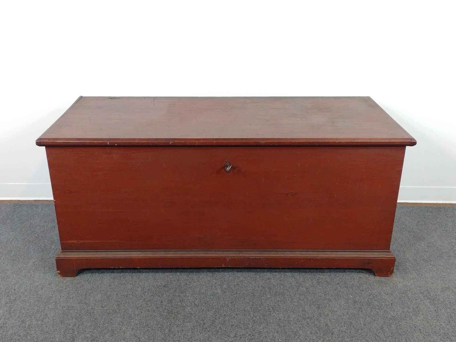 Antique Red Painted Blanket Chest (1 of 6)