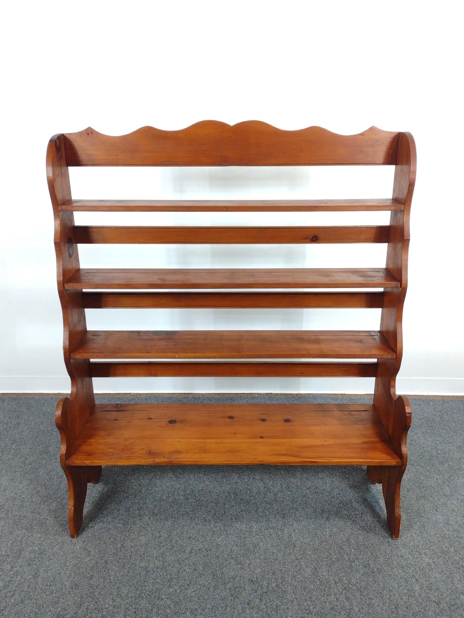 Vintage Pine Plate Display Shelf (1 of 4)