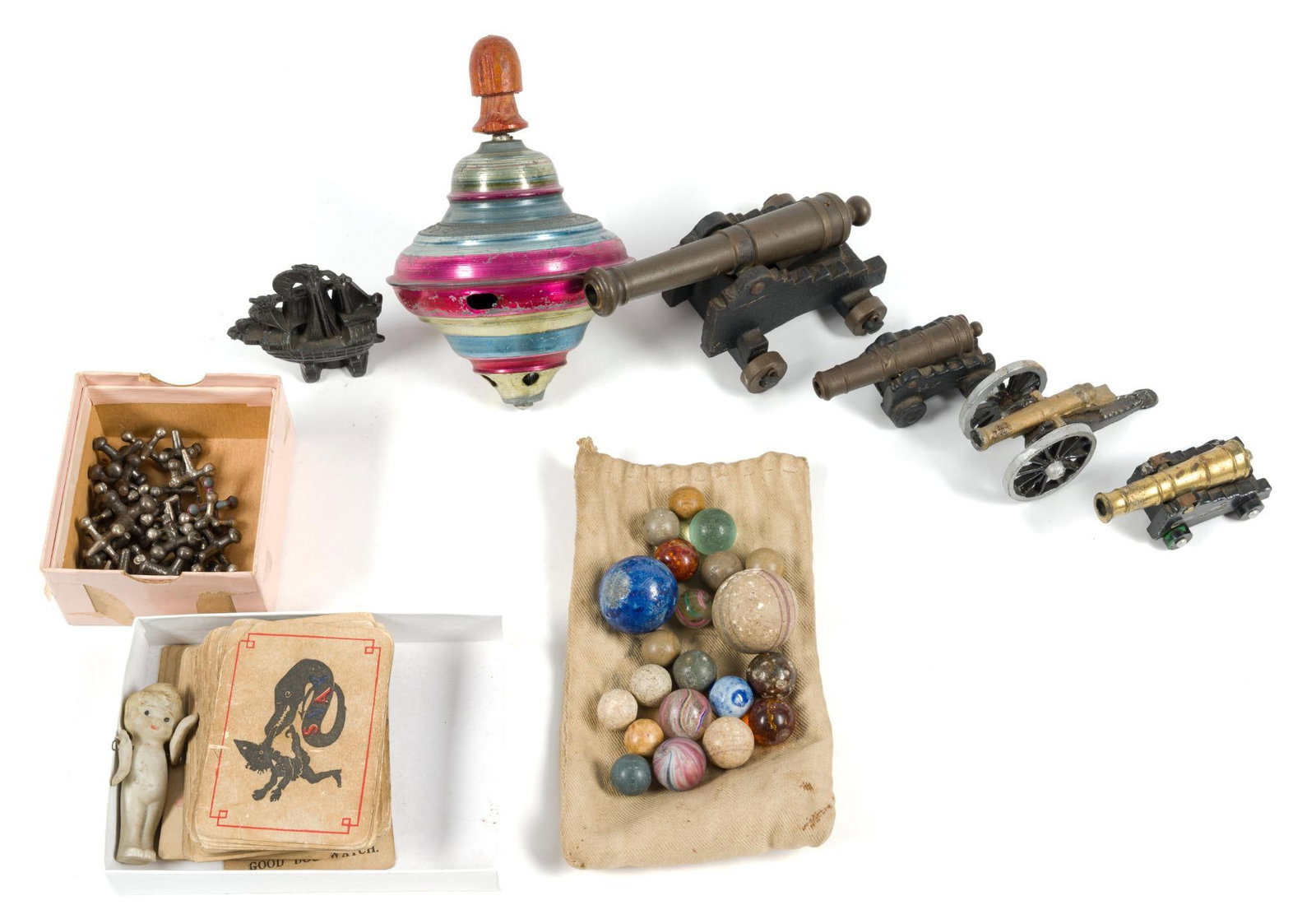 Vintage & Antique Toys Incl. Clay Marbles (1 of 6)