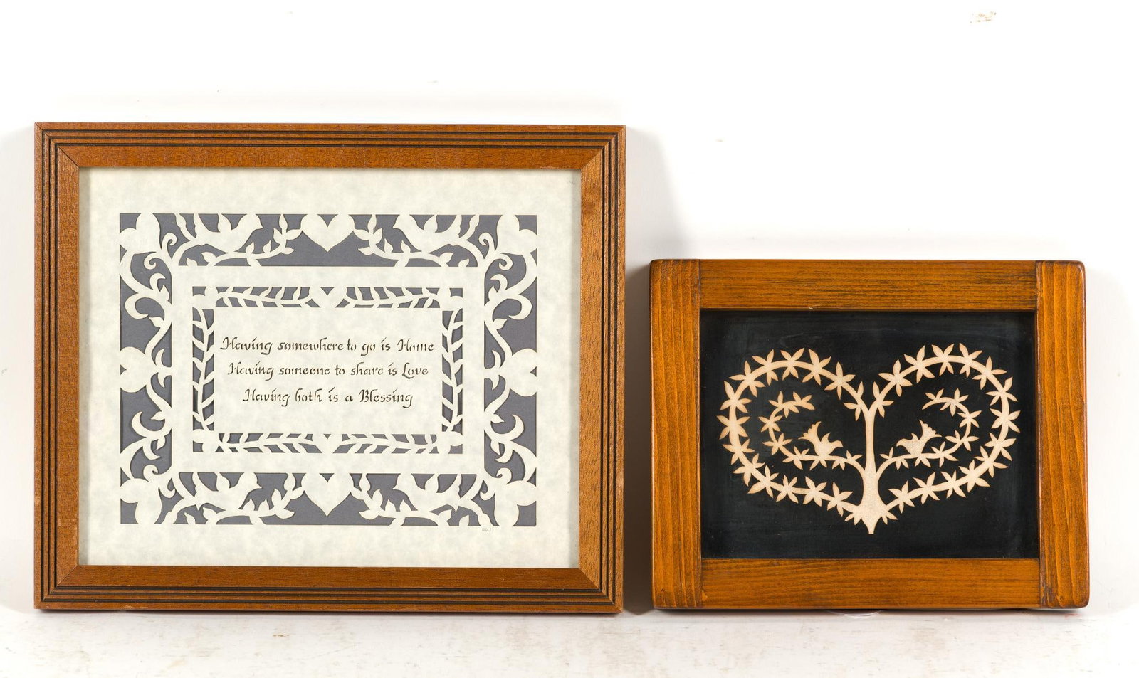 2 Framed Scherenschnitte (1 of 4)