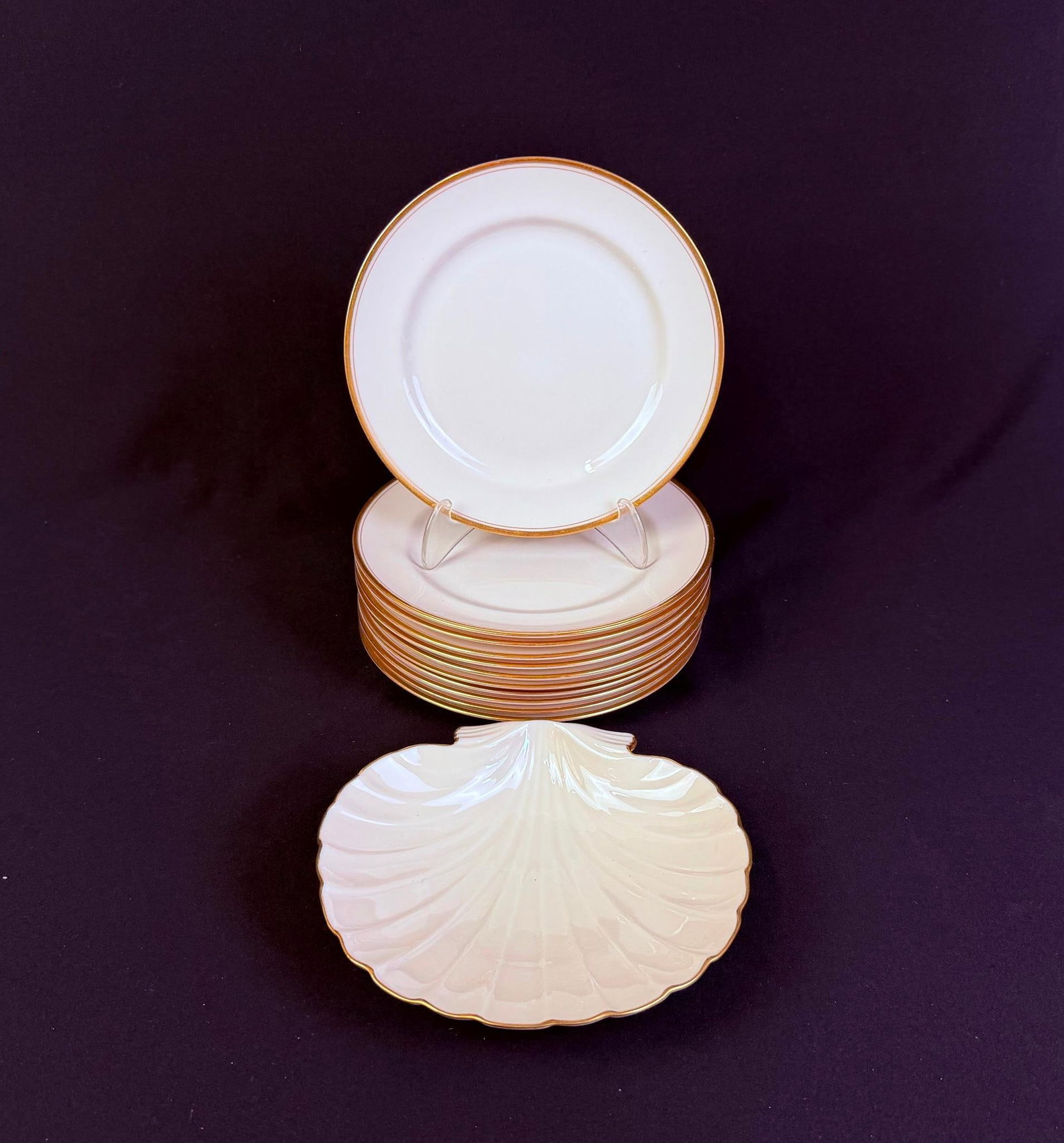 11 Lenox Salad Plates & Shell Dish (1 of 2)