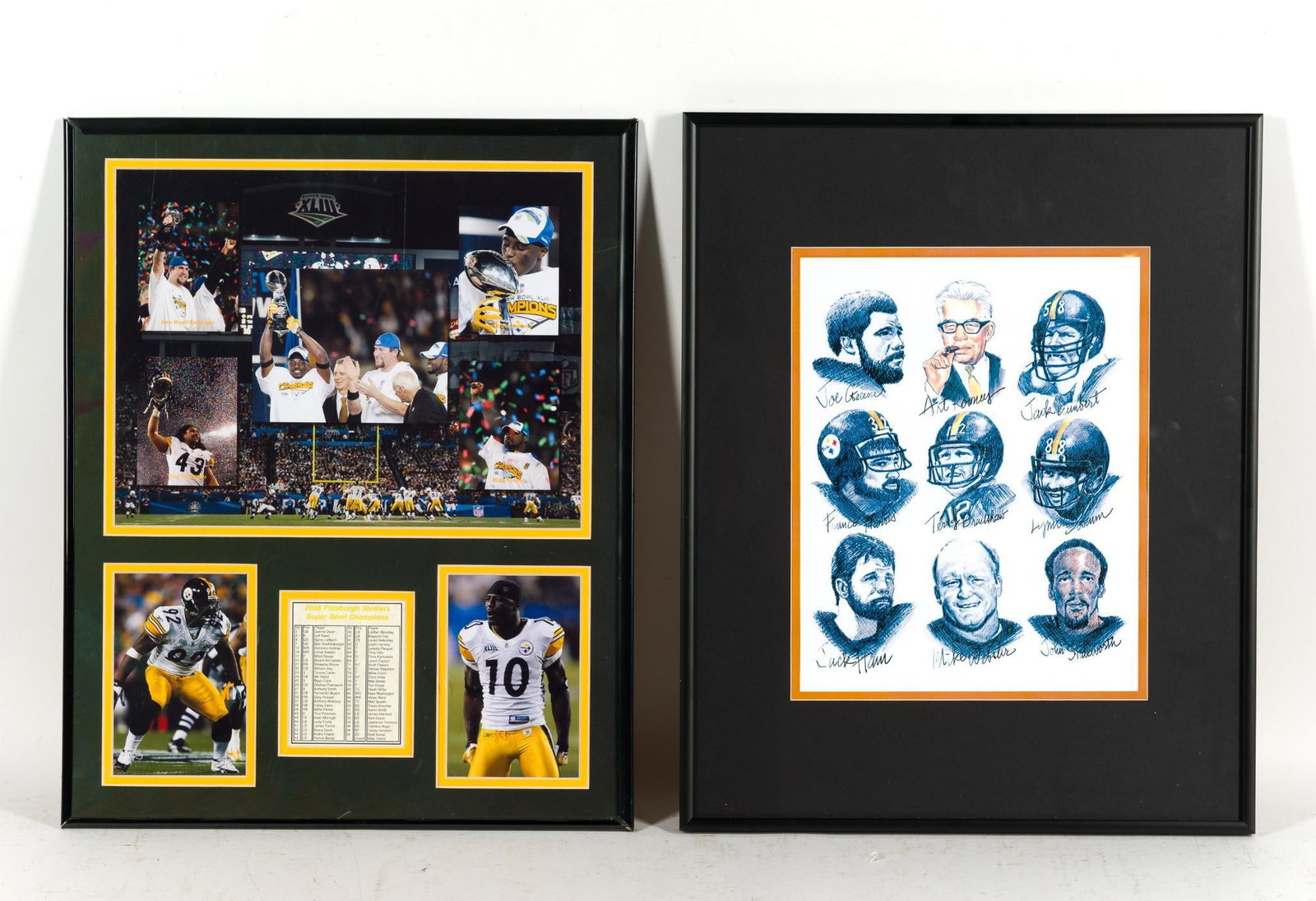 2 Pittsburgh Steelers Framed Pieces (1 of 6)