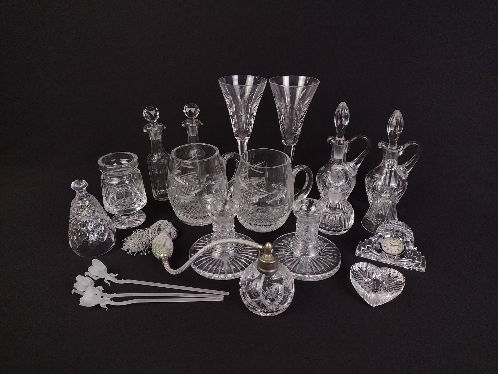 27 Pieces of Cut Glass Incl. Waterford (1 of 6)