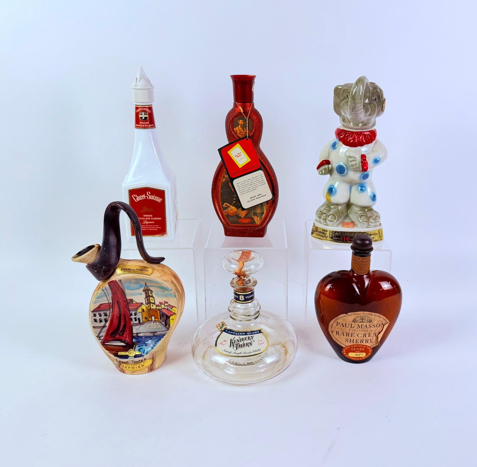 6 Empty Liqueur Bottles incl. Beam Choice (1 of 3)