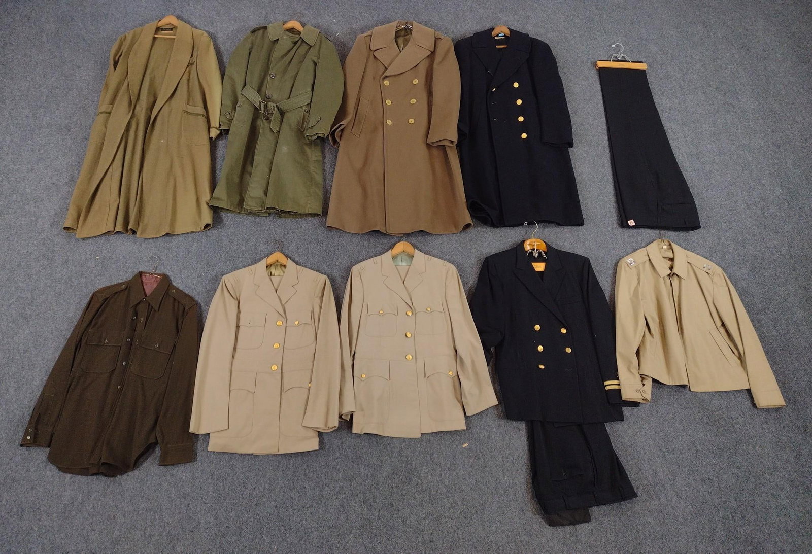 Military Uniforms & Overcoats Incl. Military Bathrobe (1 of 11)
