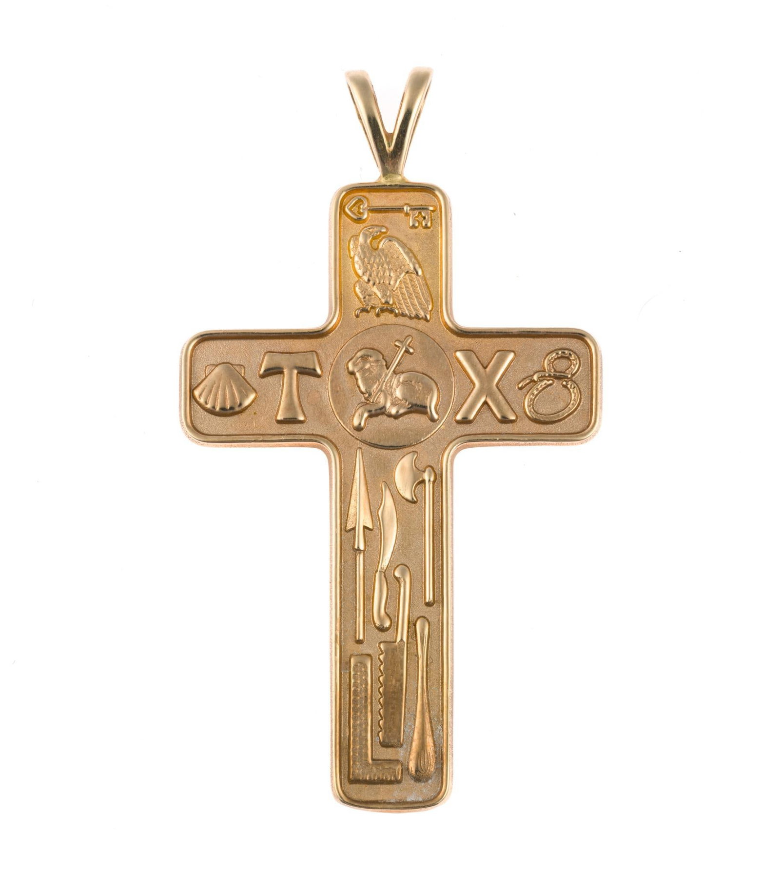 14K Gold Apostles Cross Pendant (1 of 3)