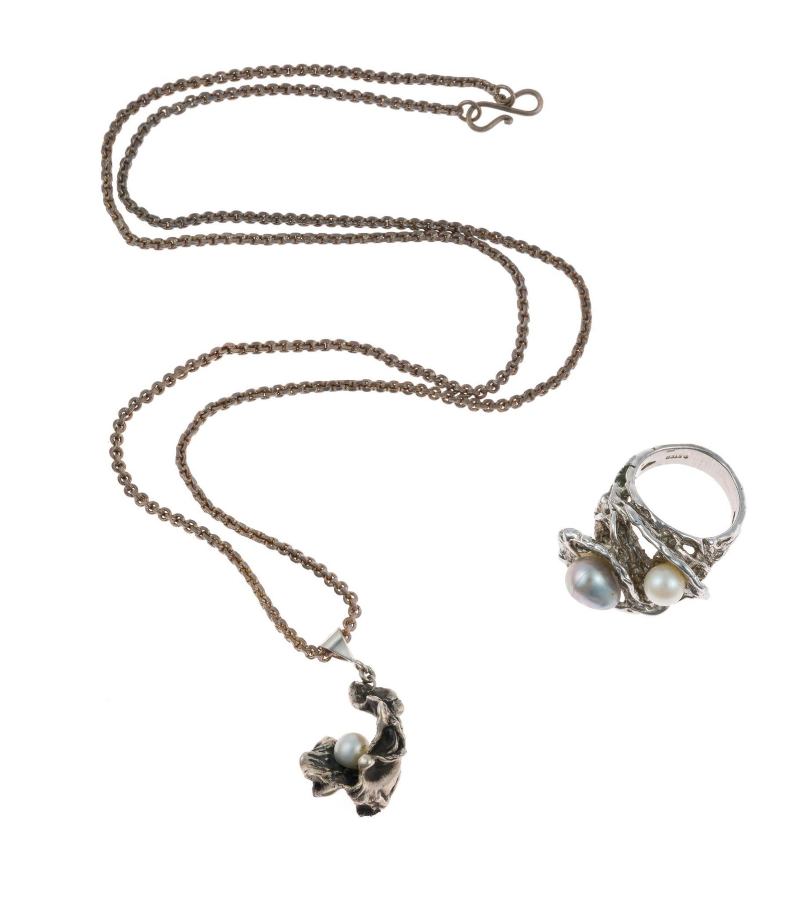 Sterling Silver Ring and Pendant Necklace (1 of 5)
