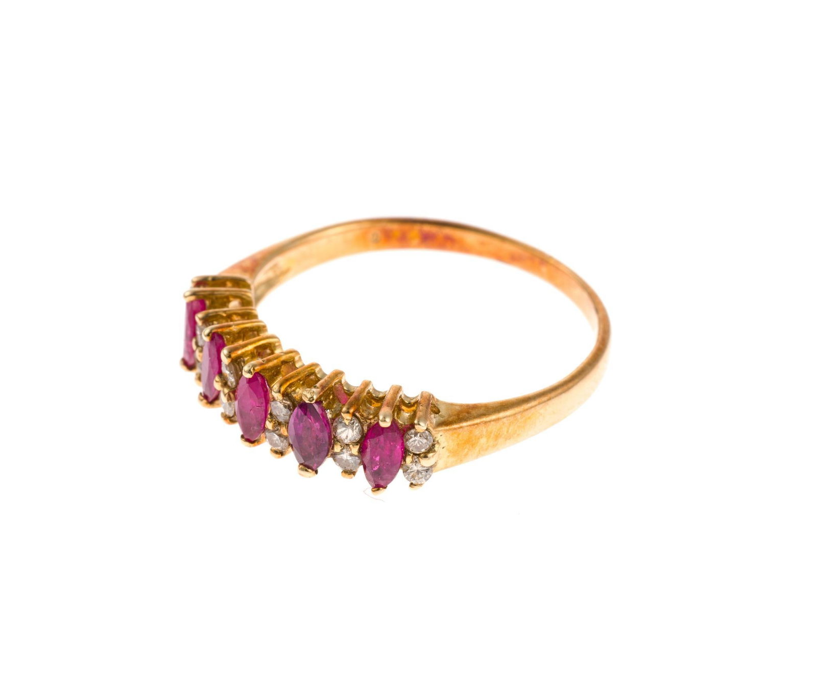 14k Gold, Ruby, and Diamond Ring - 3