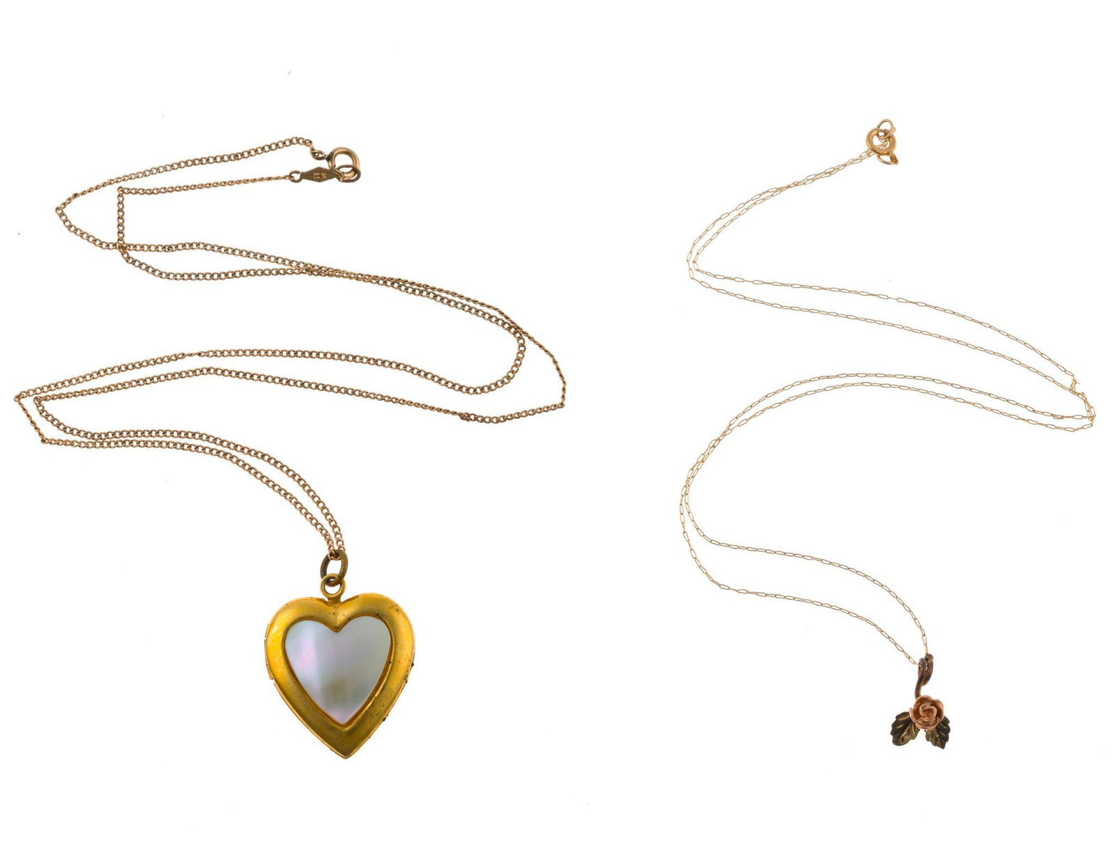 14K and 10K Gold Chain Necklaces with Pendants (1 of 5)