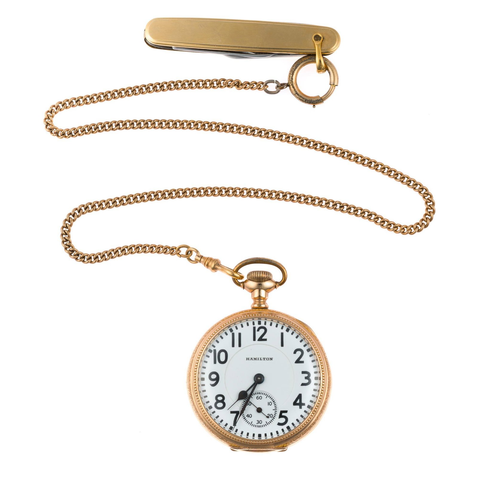 Hamilton 992 Railroad Grade Pocket Watch: A size 16s open face Hamilton 992 Railroad Grade pocket watch from 1924. The watch has an excellent dial and case with double back covers. The case has some denting to the edge. The case is Crescent 1
