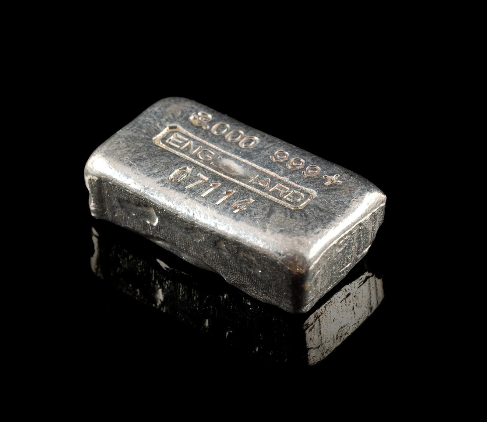 Three Troy Ounces Pure Silver Bar Engelhard (1 of 3)