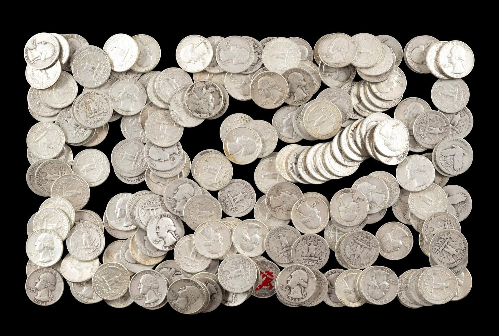 Two Hundred Silver Washington Quarters (1 of 1)