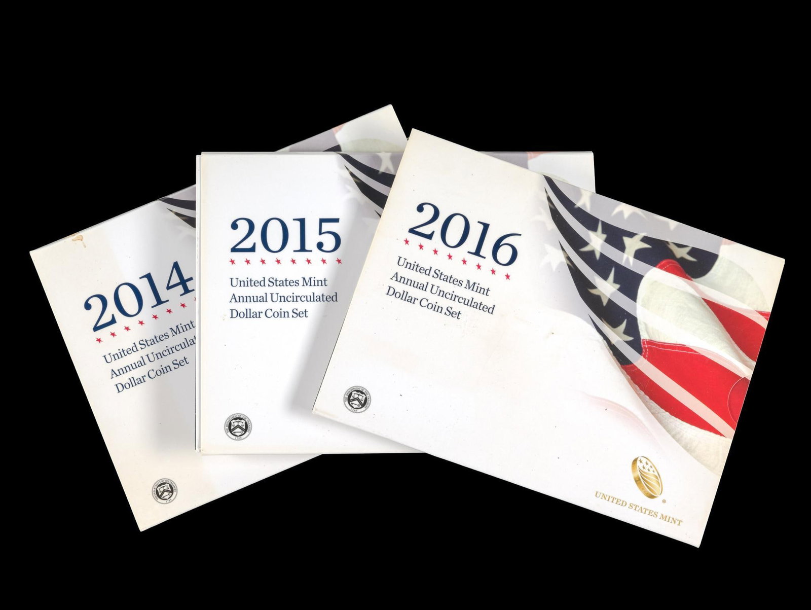 Three United States Mint Sets With Silver Eagles (1 of 4)