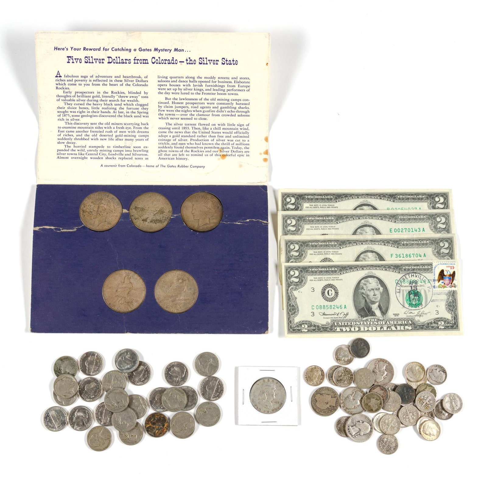 Silver Peace Dollars And Other Silver Coins (1 of 6)