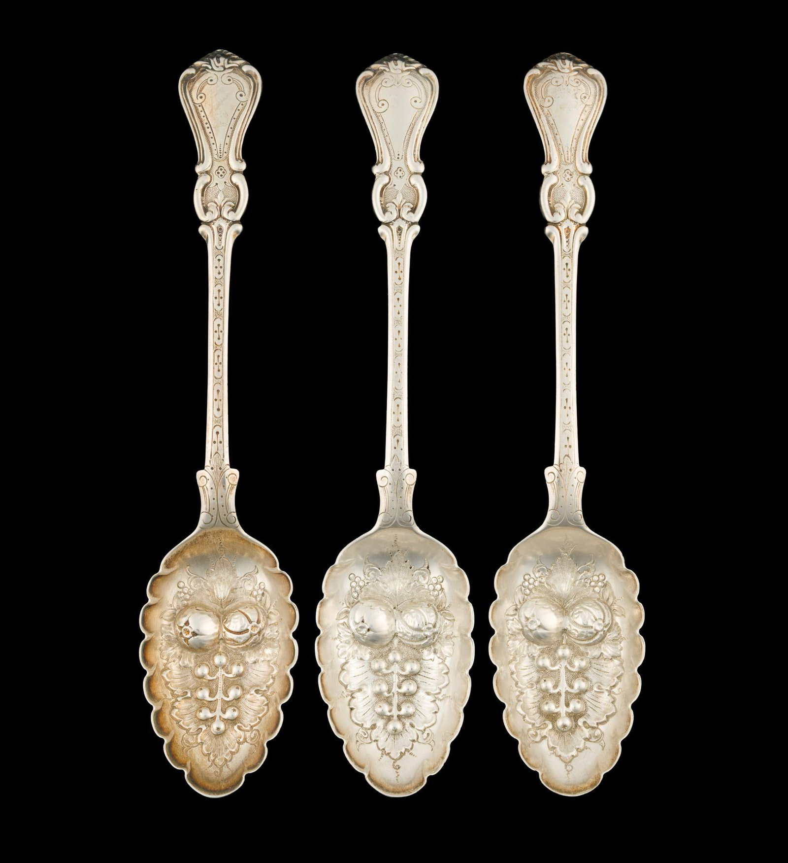 Antique Sterling Silver Berry Spoons (1 of 4)