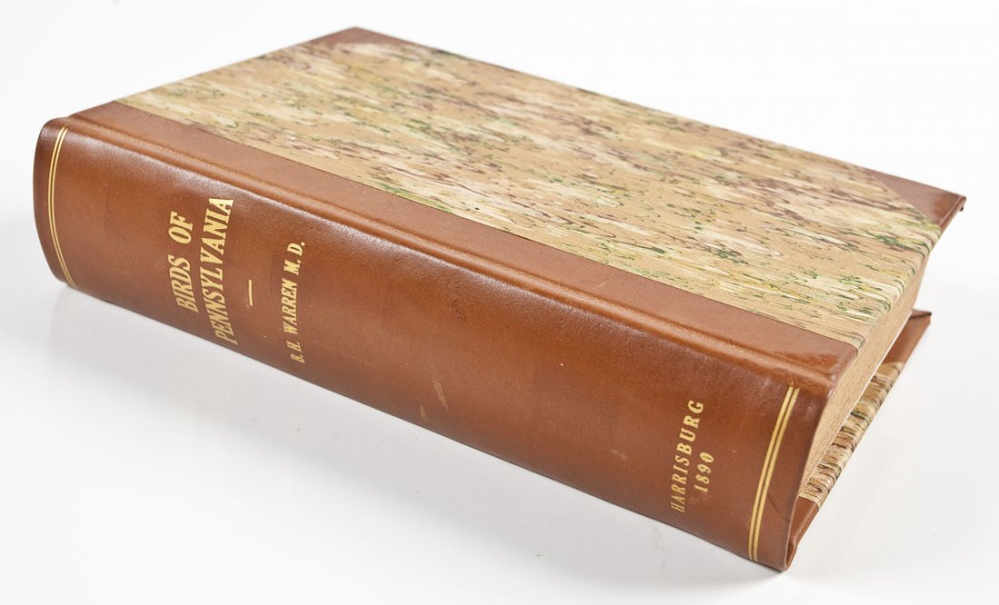 1890 Birds of Pennsylvania B.H. Warren, M.D.: DESCRIPTION: 1890 Report on the Birds of Pennsylvania by B.H. Warren, M.D. Second Edition. Published by E.K. Meyers, State Printer, Harrisburg, 1890. Illustrated by One Hundred Plates. Rebound in 2012