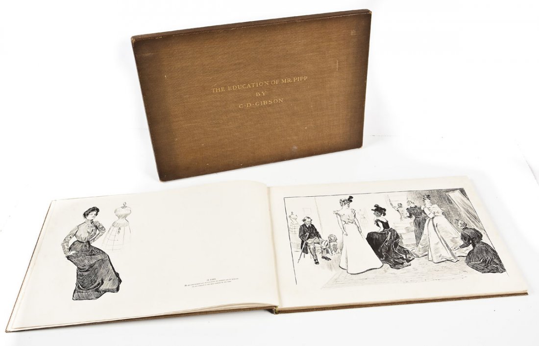 Ltd. Ed. Author Signed Education of Mr. Pipp: DESCRIPTION: The Education of Mr. Pipp by Charles Dana Gibson. Published by R.H. Russell, New York, 1899. Limited edition number 31 of 250 signed by C.D. Gibson and publisher R.H. Russell. Profusely i