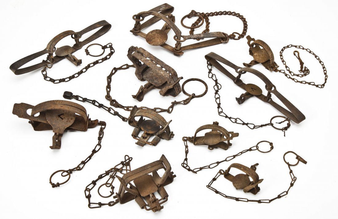 Collection of 10 Vintage Animal Leg Traps Feb 01, 2014 Cordier