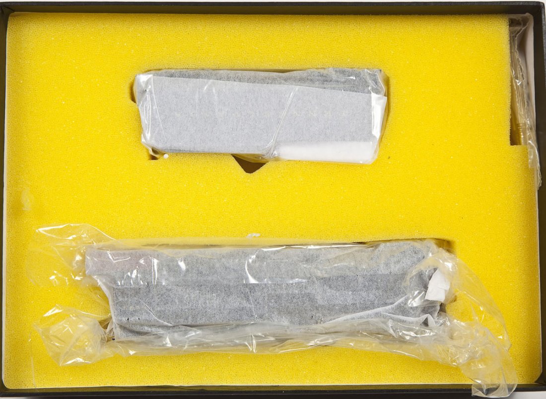 Key Imports PRR K-5 #5699 Brass Loco & Tender: DESCRIPTION: Key Imports Pennsylvania K-5 Pacific #5699 Post War version painted brass locomotive and tender. HO scale. CONDITION: Appears slightly, if at all, used in original box.