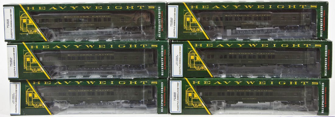 6 Branchline Blueprint Series 1-21 Pullman Cars: DESCRIPTION: Six Branchline Blueprint Series 1-21 pullman cars. HO scale. CONDITION: Appear unused in original boxes.