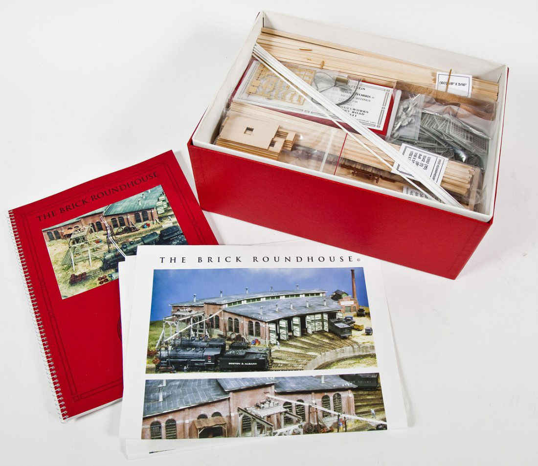 South River Model Works Brick Roundhouse #220: DESCRIPTION: South River Model Works Brick Roundhouse Box A kit #220. HO scale. CONDITION: Unused in original box.