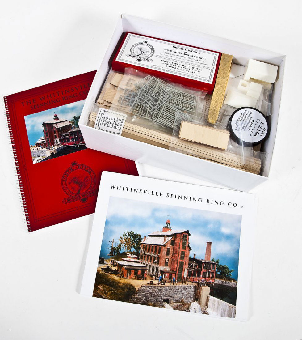 South River Model Works Whitinsville Spinning Ring: DESCRIPTION: South River Model Works The Whitinsville Spinning Ring Co. kit #250. HO scale. CONDITION: Unused in original box.