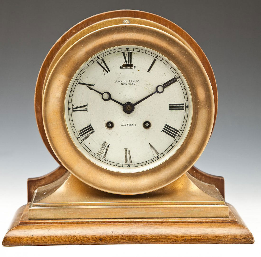 John Bliss & Co. Chelsea Ship's Bell Clock